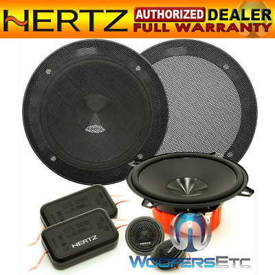 pkg HERTZ DSK 130.3 CAR 5.25'' 60W RMS COMPONENT SPEAKERS + GENERIC GRILLS NEW