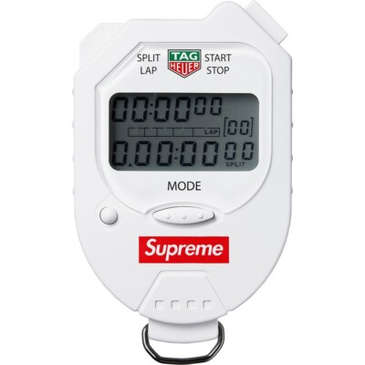 Supreme Tag Heuer Pocket Pro Stopwatch White OneSize F/W 18 | eBay