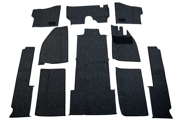 1958-1970 RHD VW Bug Convertible Carpet Kit 10pc (W/ Footrest), Message