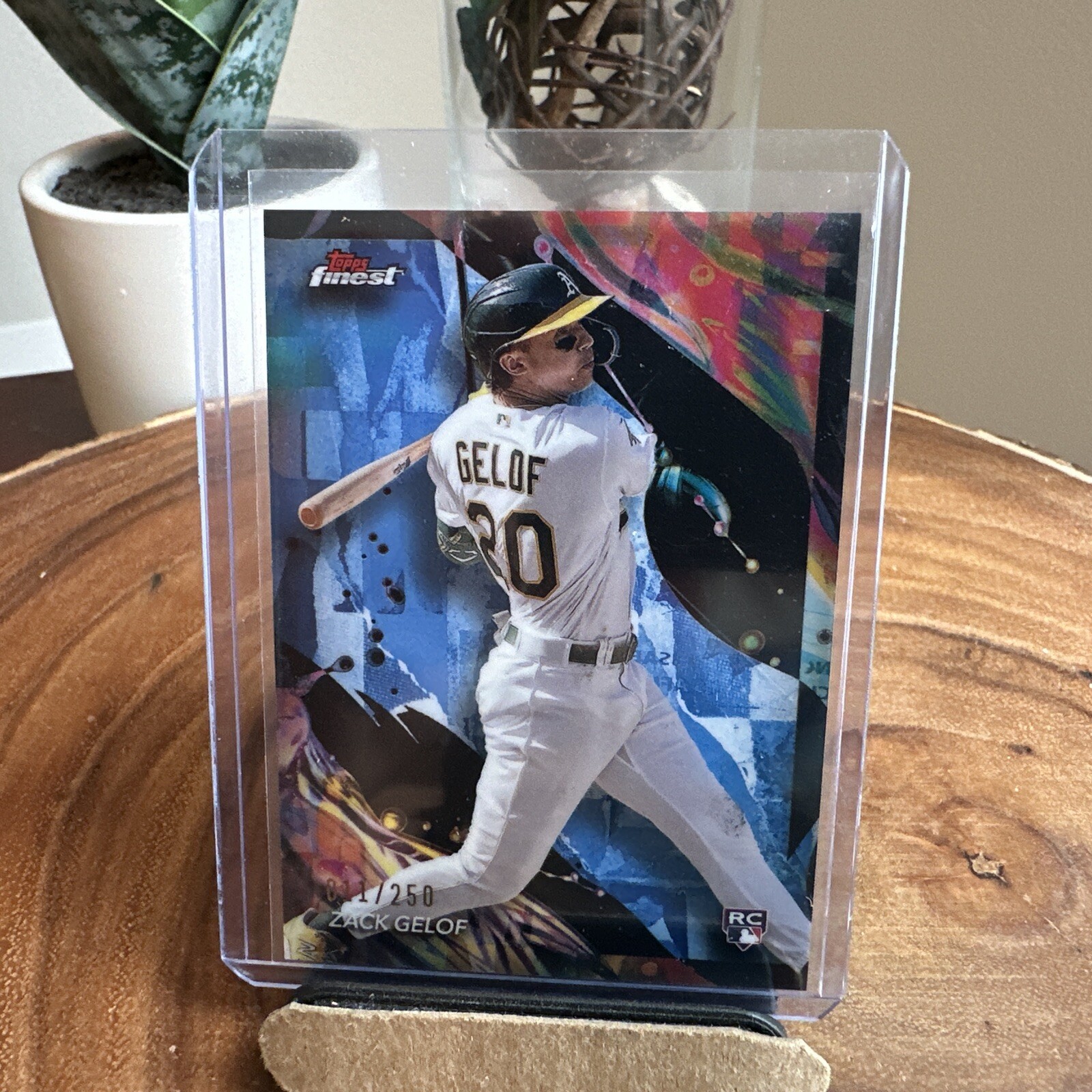 2024 Topps Finest Zack Gelof Uncommon Sky Blue 11/250 #199