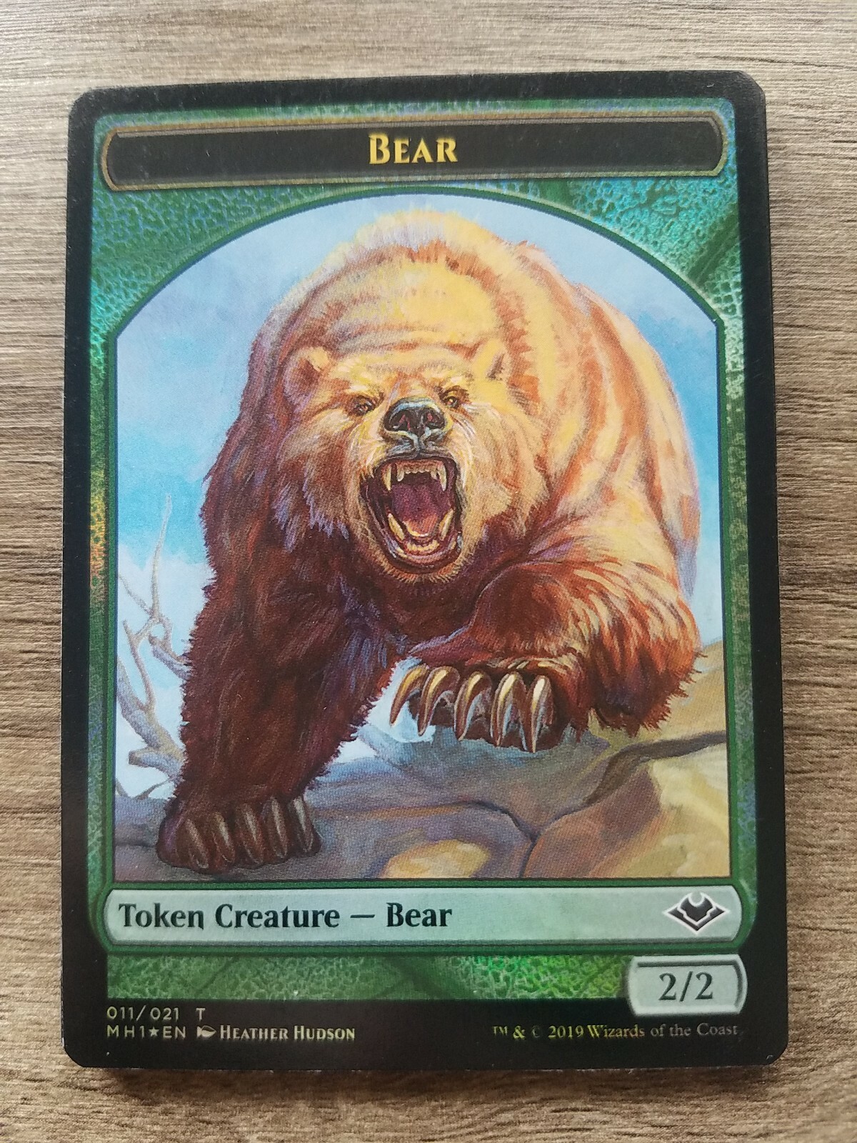 1x Bear | FOIL TOKEN | Modern Horizons | MTG Magic Cards 11/21 | eBay