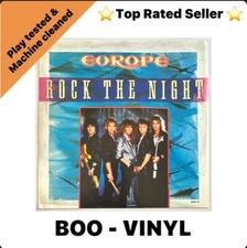 Europe- Rock The Night- 12” Vinyl Record 4 Tracks Uk Issue EX / VG+