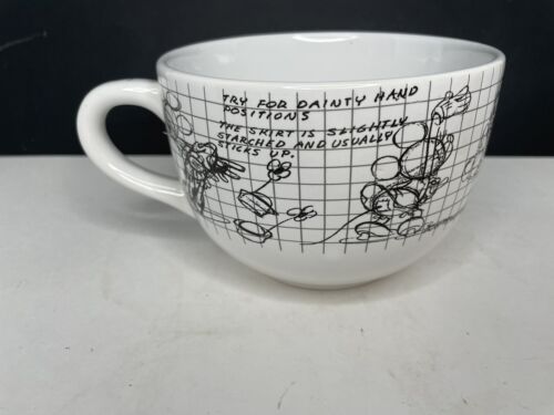 Tazza caffè zuppa bianca ceramica Minnie Mouse Disney Sketchbook 20 oz Don Towsley - Foto 2 di 7