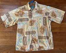 Reyn Spooner Vintage Aloha Shirt Medium Button Front 100 Cotton Hawaii Used