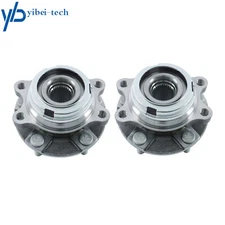 Pair Front Wheel Hub Bearings For Nissan Murano 2003-2007 Quest 3.5L 2004-2009