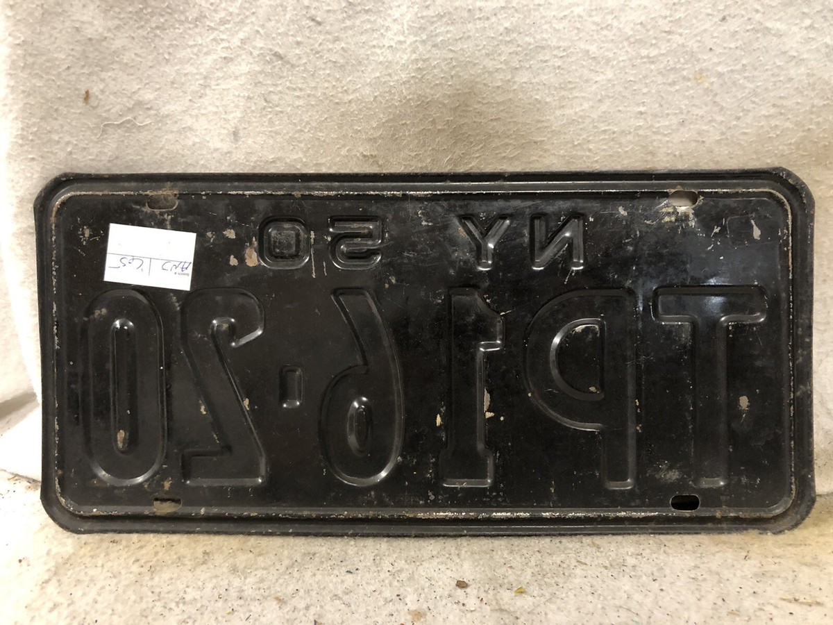 Vintage 1950 New York License Plate | eBay