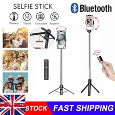 360° Selfie Stick Universal Bluetooth Remote Phone Holder Tripod Grip For iPhone
