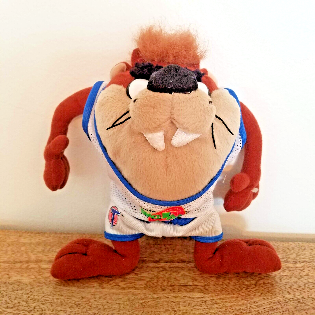 Space Jam Looney Tunes TAZ Tasmanian Devil Plush 1996 Vintage