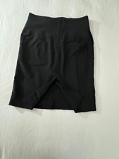 Vintage Caren Sport Men's Black Rear Zipper & Slit Pull-On Skirt Size 14
