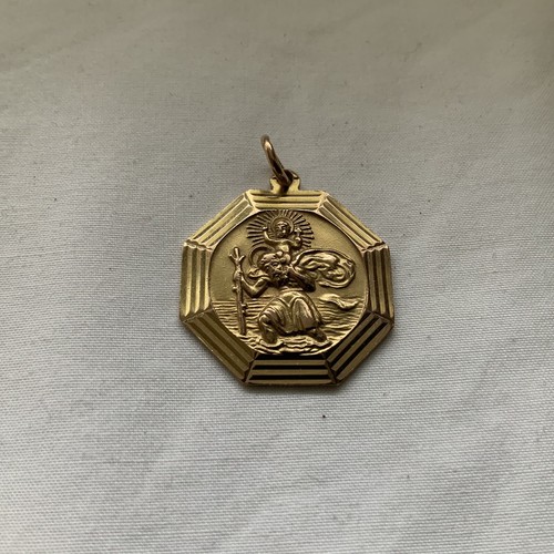 9CT GOLD GEORG JENSEN ST CHRISTOPHER 
