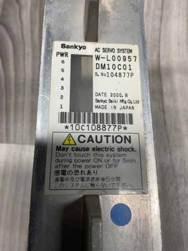 SANKYO SEIKI AC Servo System CPU DM10C01, W-L00957 #4027E140PR6 - Picture 2 of 4