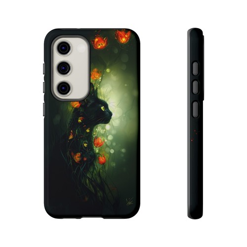 Cat Green Forest Flower Vines Phone Case for iPhone, Samsung Galaxy, Pixel - 第 136/175 張圖片
