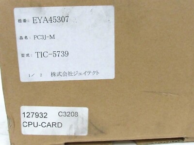 NEW TOYOPUC PC3JM TIC-5739 EYA45307 CPU CARD TIC5739 | eBay NEW TOYOPUC PC3JM TIC-5739 EYA45307 CPU CARD TIC5739 | eBay