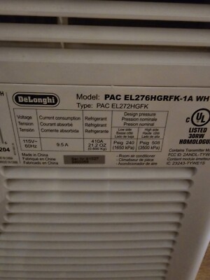 delonghi portable air conditioner remote