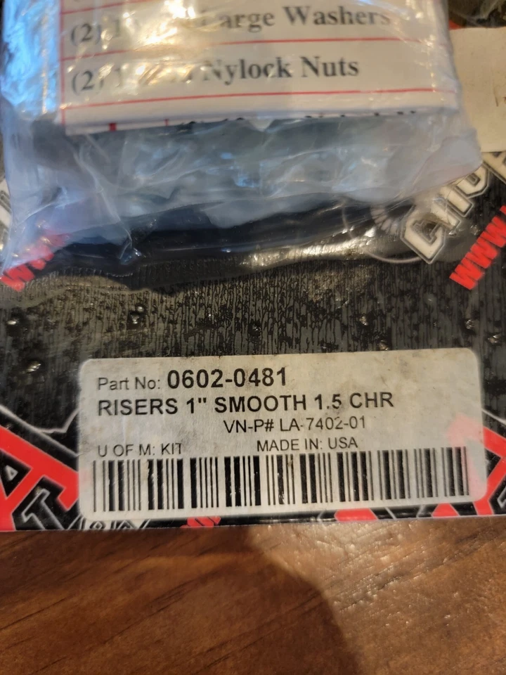 LA CHOPPERS ELEVADOR 1" LISO 1.5" CHR LA-7402-01 0602-0481 Foto 3 de 3