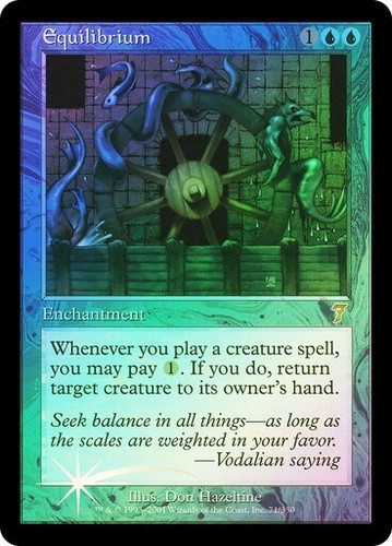 7th  Edition MTG   FOIL  Equilibrium   Magic