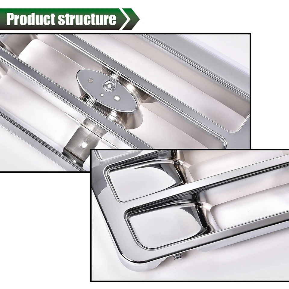 Fit For 92-98 F150 F250 F350 Grille Chrome Headlight Door Park Side Marker Light Foto 3 de 4