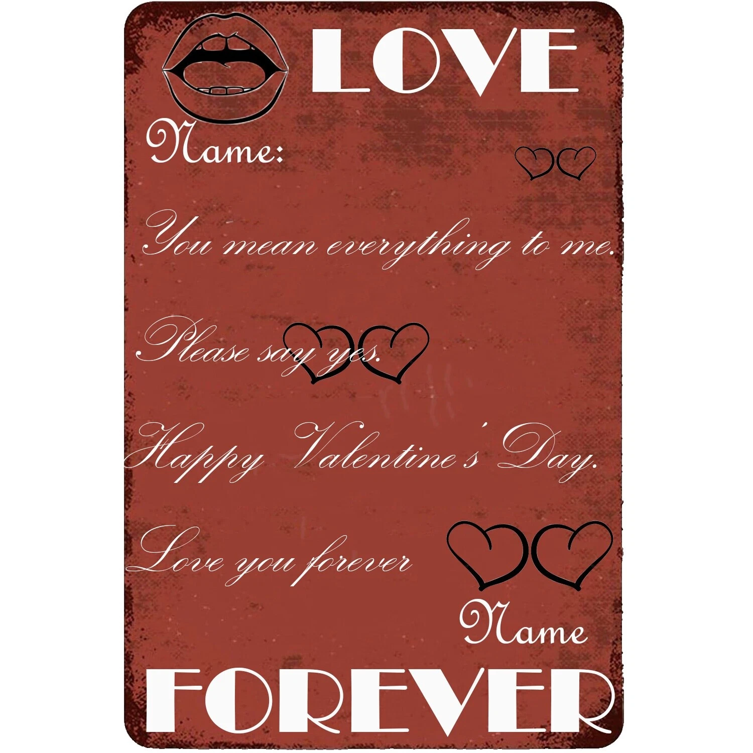 Hanging Iron Home Décor Plaques & Signs