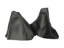 Schaltsack Handbremsmanchete Fur BMW X1 E84 SUV 2009-2015 Leder Naht Weiss