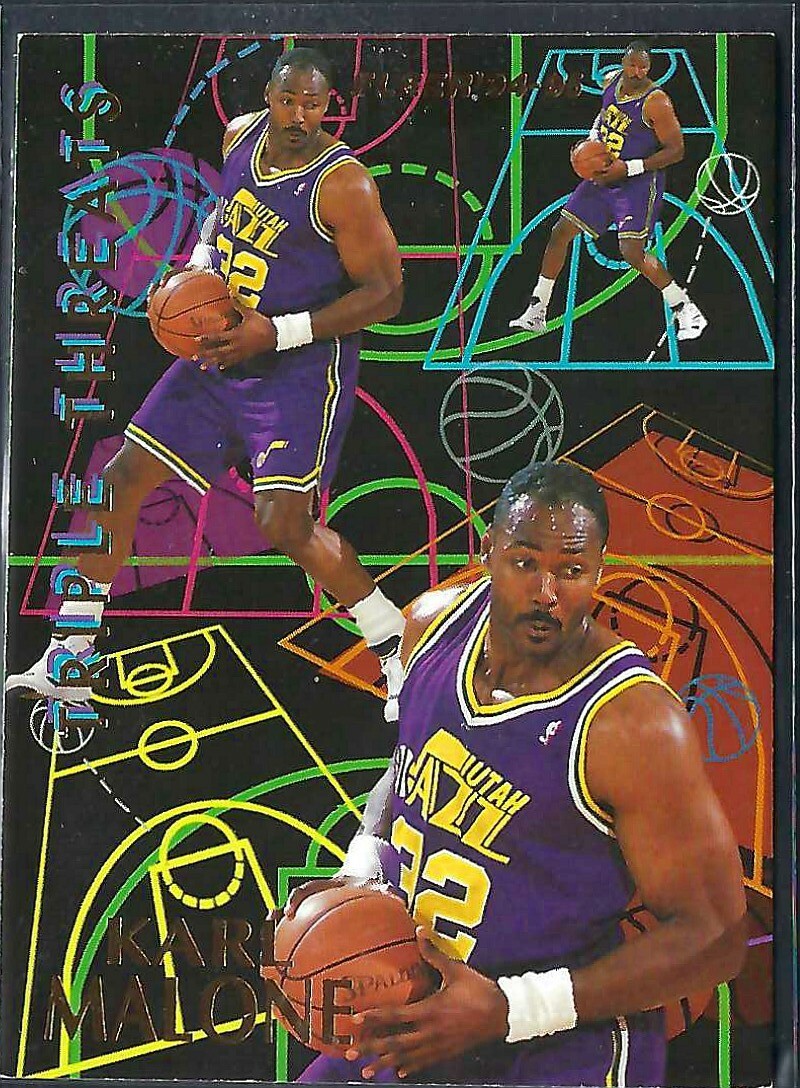 1994-95 Fleer Triple Threats Karl Malone - Utah Jazz | eBay