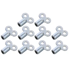 10PCS Square Socket Radiator Keys Plumbing Bleeding Key Air Plumbing Tool