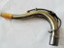 Excellent Tenor Saxophone Neck Gold Lacquer brass material 27.5mm Vintage Style