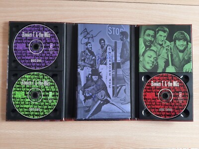 BOOKER T. & THE MGs    TIME IS TIGHT  - GERMANY 3-CD SET HAND SIGNED 