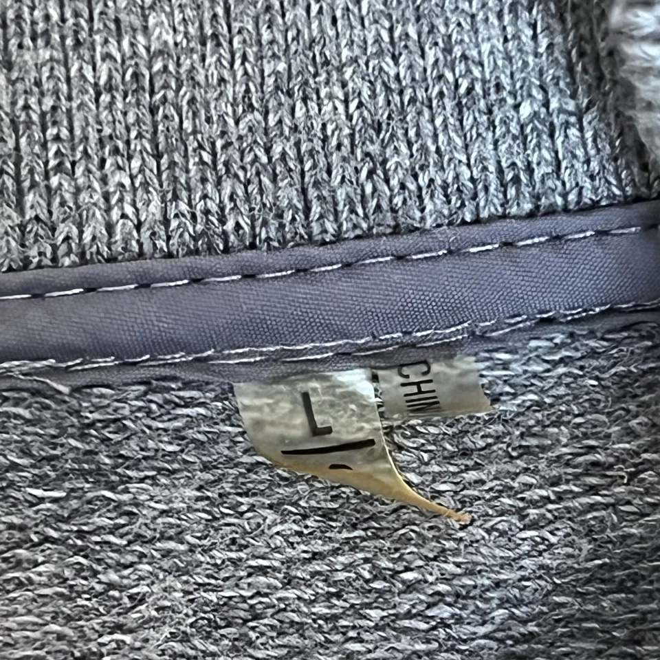 Elie Tahari 灰色全拉链贝壳棉夹克男式 L 码 — 第 4/4 张图片