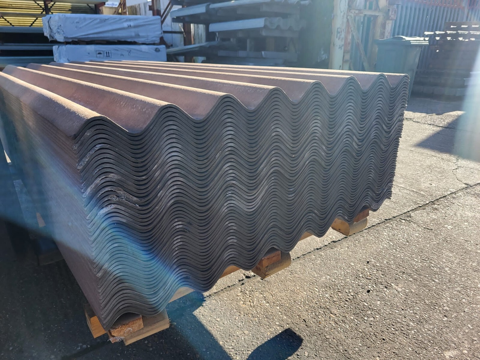 Fibre Cement Big Six / Euro 6 Roofing Sheets Jasper Sandy Brown Roof