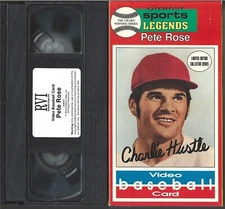 PETE ROSE GREATEST SPORTS LEGENDS VHS VIDEO (1979 CHARLEY HUSTLE CINCINNATI REDS