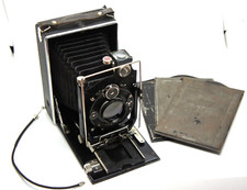 Rare 9x12 Folding Plate Camera with Fast lens Schneider Xenar 1:3.8/13.5 cm