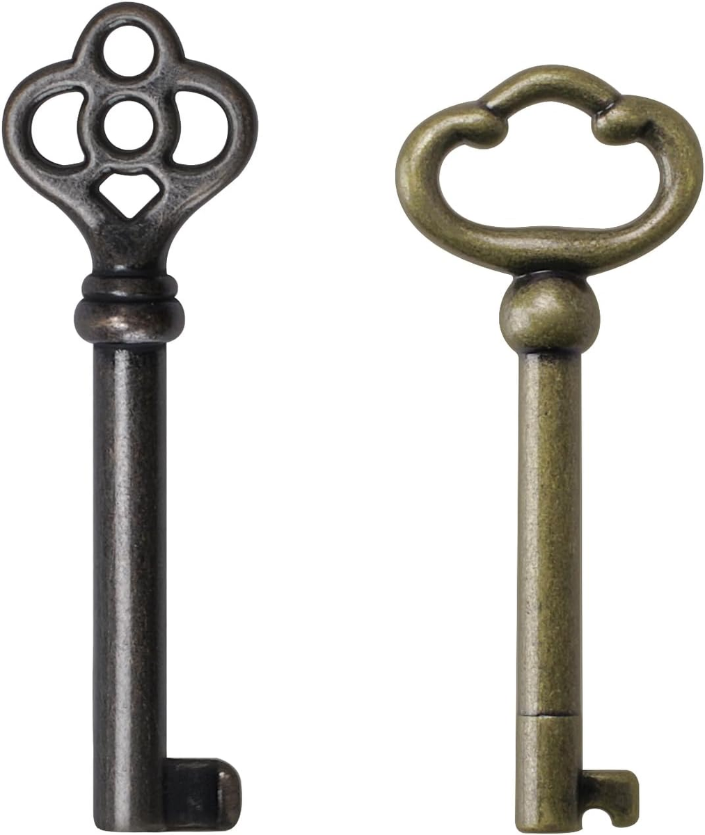 KY-7 Hollow Barrel Skeleton Key - Replacement Key For Antique Cabinets, Dressers, Clocks & Old Furniture