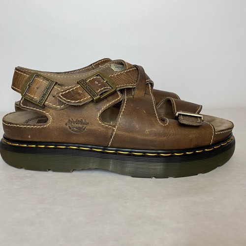 brown doc marten sandals