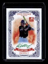 2021 Onyx Vintage Extended Signatures Green #EAKC Kellum Clark Auto - NM-MT