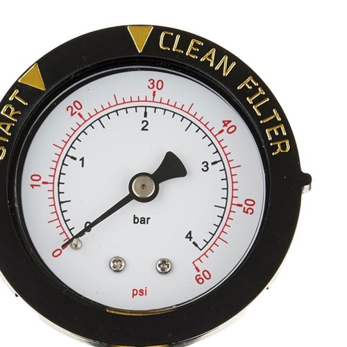 Pool Filter Pressure Gauge Spare Water System Repair Waterproof Bottom Mount - Picture 4 of 6