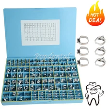 AZDENT Dental Orthodontic 1st Buccal Tube Molar Sgl Bands Roth022 4Pcs/Set 85Set