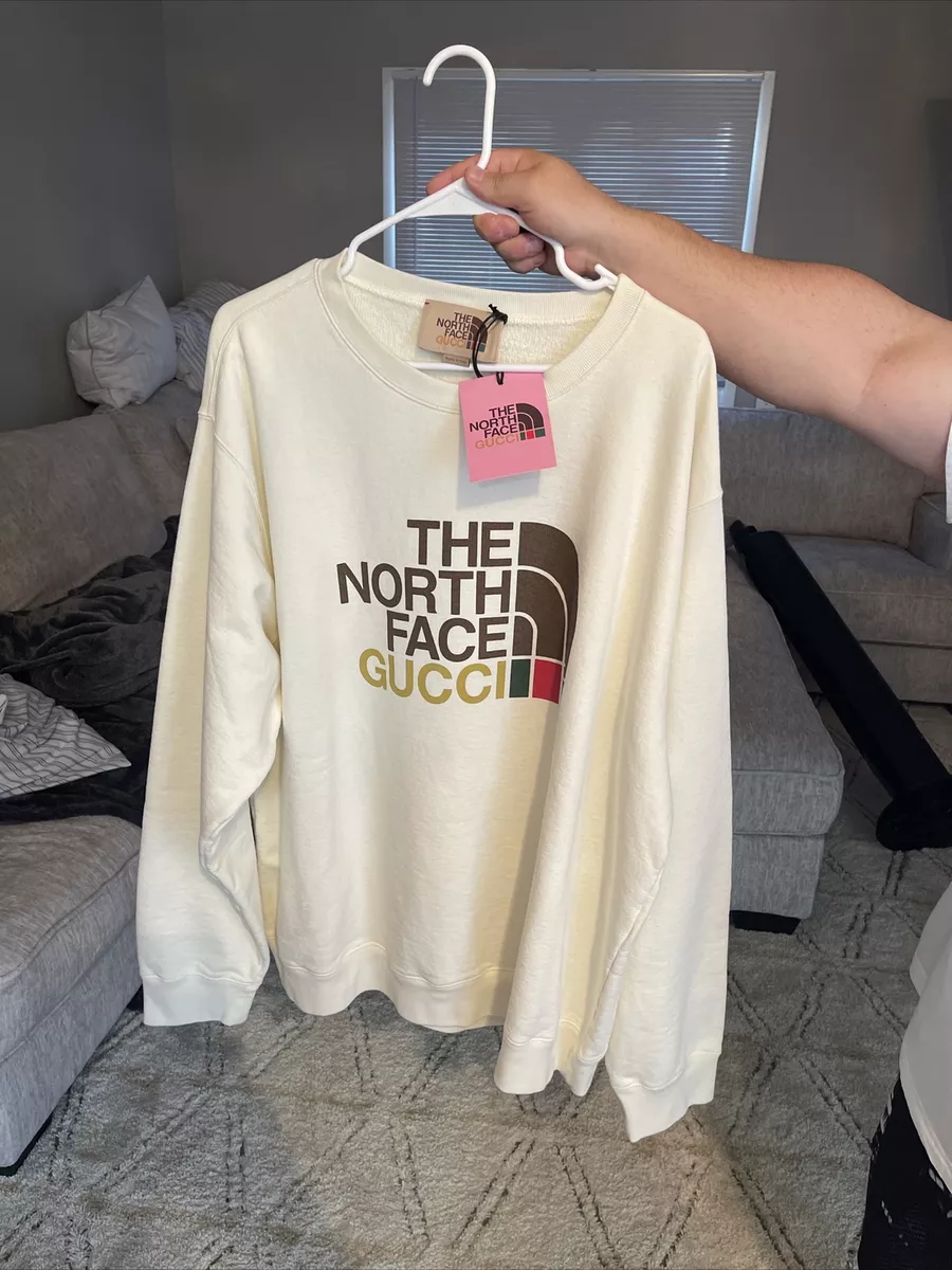 gucci x the north face cotton sweater size xxl 100 authentic brand new