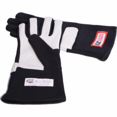 RJS Safety Products 600010105 Nomex Driving Gloves - SFI 3.3/5; Black; Large
