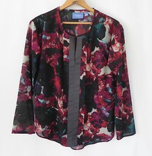 Simply Vera Vera Wang Tunic Long Sleeve Chiffon Pullover Loose Fit Size P/S