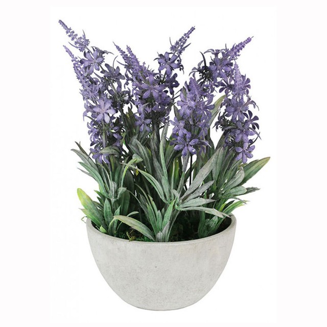 28cm Artificial French Lavender Plant in Pot for sale