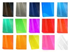 Colored Tinted 10-Gauge Vinyl -15 Colors to Choose From- PVC Plastic Fabric 54"