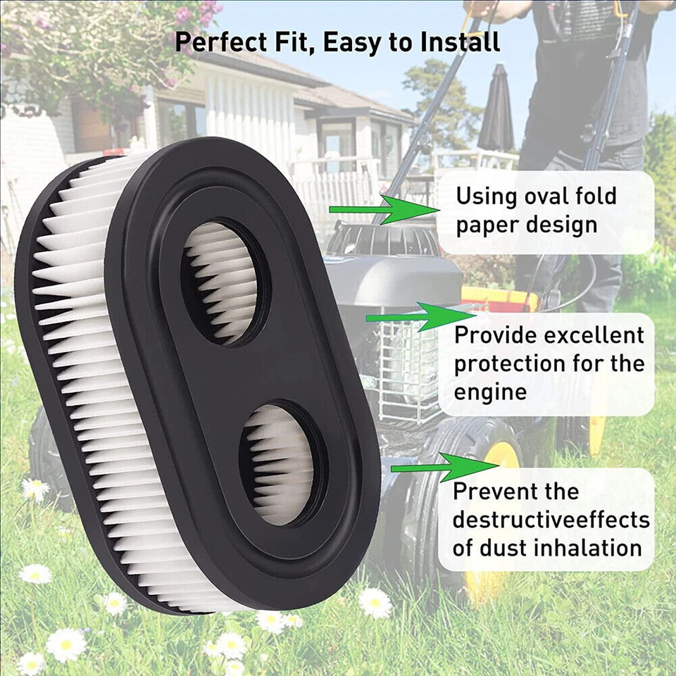 Lote de kits de filtro de aire para cortacésped Briggs And Stratton 798452 593260 5432 5432K Foto 3 de 4