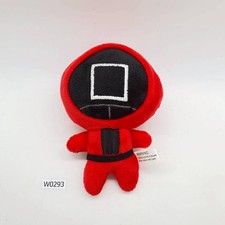 Squid Game Character Red Square W293 Squid Game Character Plush 6" Doll Japan