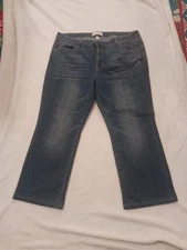 Pure Energy Denim Jeans Size 22W Straight Leg Stretchy Medium Wash Blue Jeans