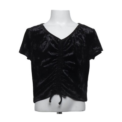 Lindex Kids, Top, Größe: 146/152, Schwarz, Elasthan/Polyester, Einfarbig #JVL