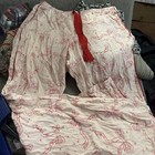 Victorias Secret Red Bow Sequin Pajama Pants White Cotton Lounge Bottoms Med — photo 1