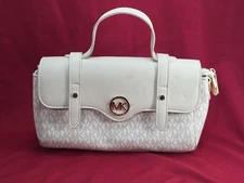 Michael Kors Small White Purse With Damage