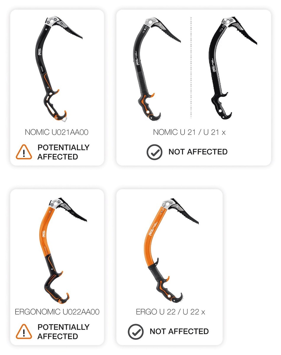 PETZL - PETZL ペツル エルゴ ERGO アイスアックス Petzl ERGO Technical Ice Tool 50cm Ice Axe Mixed Climbing Orange