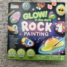 Rock Painting Kit for Kids - Glow in the Dark Arts and Crafts Supplies Kits for