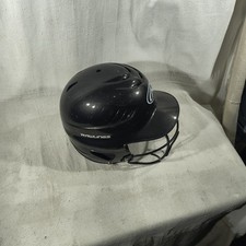 Rawlings Black SE Certified Coolflo Size 6.5 - 7.5  Molded Baseball Helmet